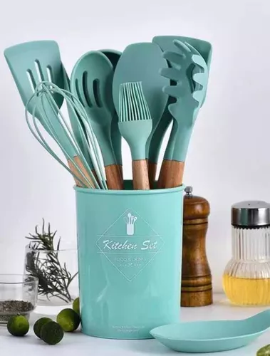 Set Utensilios Cocina 12 Piezas Silicona