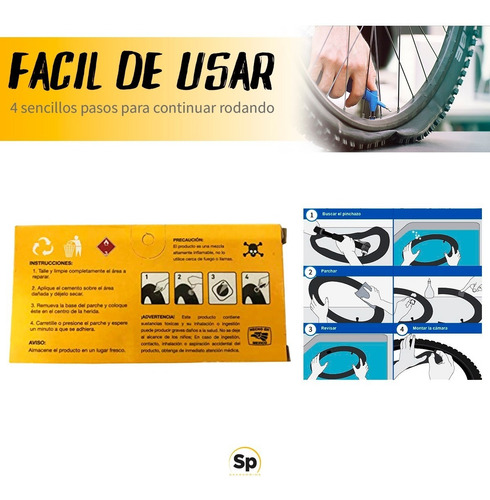Imagen 3 de 4 de Parches Para Bicicleta Cold Kit Con 2 Cajas 48 Piezas C/u
