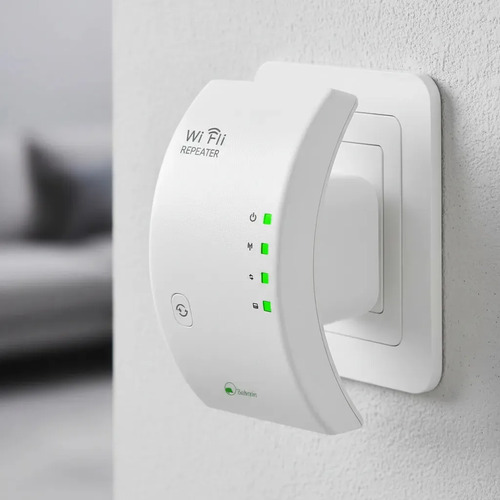 Repetidor De Sinal Wifi Roteador Wireless Amplificador Potente Sem Fio Turbo Cor Branco 1800mbps Longo Alcance Internet Porta Ethernet - - Davely