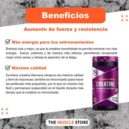 Imagen 3 de 9 de Xtrenght Creatina 250grs - Fuerza, Recuperación Y Potencia