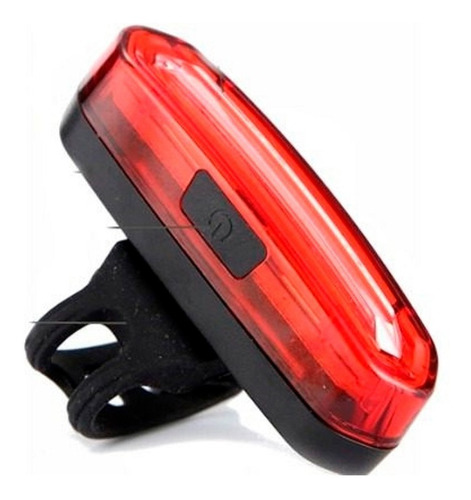 Lanterna Traseira Bike Led Azul E Vermelho Recarregável Usb