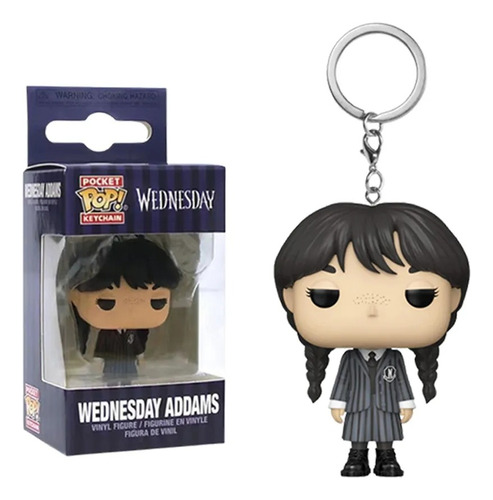 Llavero Funko Pop - Wednesday Merlina Keychain Pocket