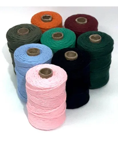comprar Hilo Algodón Macramé Color 40 Hebras  X 130 Mts. Cordón 3mm.