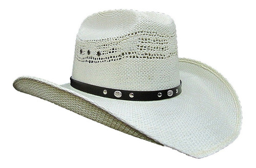 Chapeu Country Masculino Palha Panama Original Aba 10 Mod A1