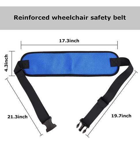 // Cinturón Seguridad Para Silla Ruedas Correas Sujeción