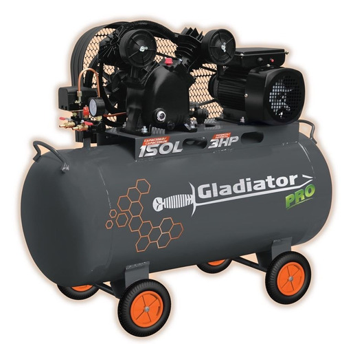 Compresor 150 Litros 3hp Ce815 Gladiator Pro Gtia 1 Año!