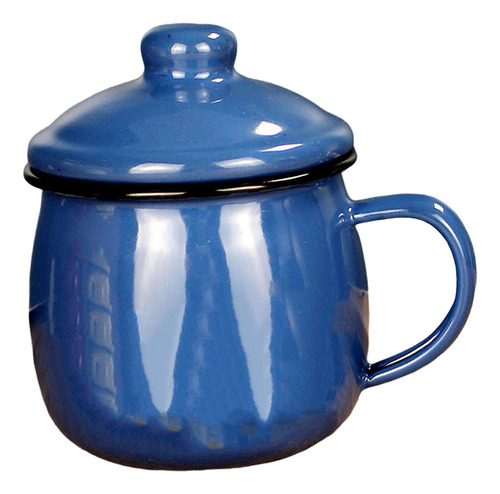 Taza De Esmalte De 380 Ml Con Asa, Taza De Té Para
