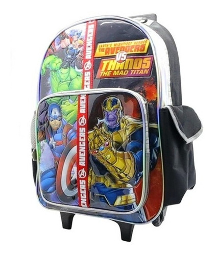 Mochila Con Carro Avengers Vengadores 18 Thanos Capitan Hulk