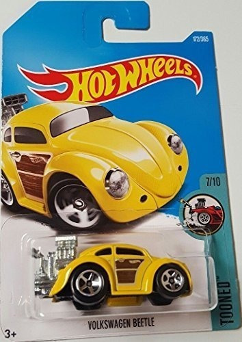 Hot Wheels 2017 Tooned Volkswagen Beetle 172/365, Amarillo