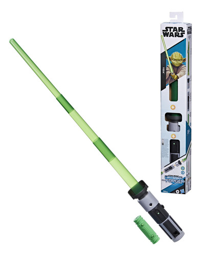 Sable De Luz Electrónico Personalizable Verde Yoda 4 Años