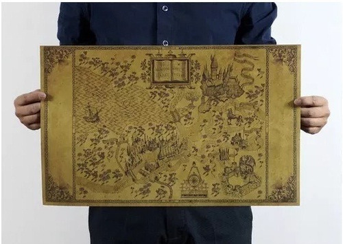 Mapa Wizarding World Of Harry Potter Póster + Regalo