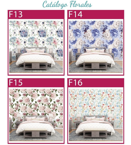 Imagen 8 de 10 de Vinilos Decorativos Mural Pared Flores, Floral