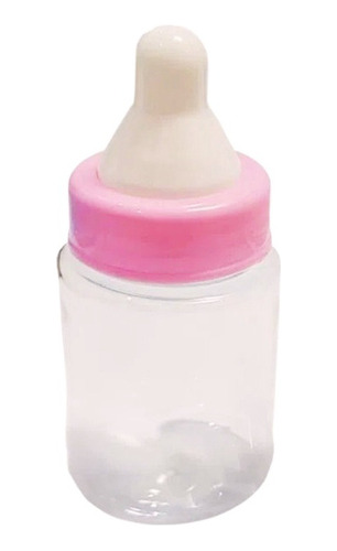 20 Mini Mamadeira Decoração Lembrancinha - Rosa Bebê
