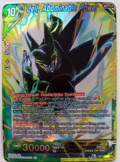 ghost rare foil Dragon Ball Super Tcg Cell, Abominable Power Bt17-145sr Foil