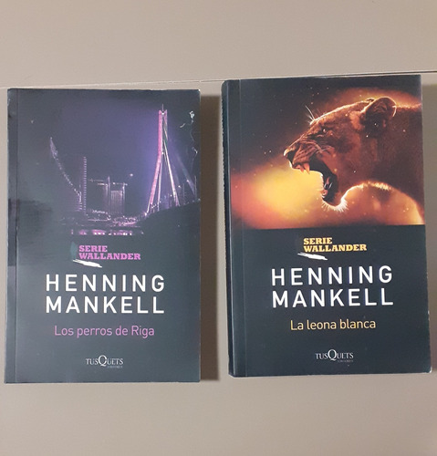 Libros X 2 Henning Mankell La Leona Blanca Os Perros De Riga