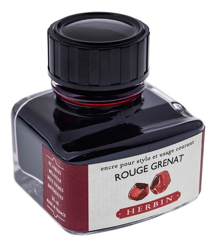 Tinta Para Caneta Tinteiro Herbin 30ml Rouge Grenat