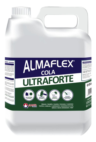 Cola P Madeira Pva Ultraforte 993 Marcenaria 5kg - Almaflex