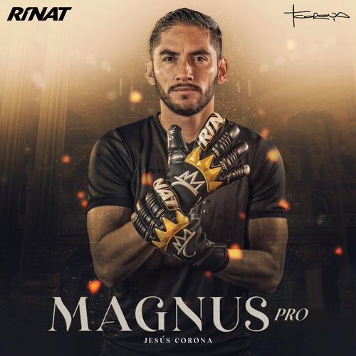 Imagen 2 de 9 de Guantes De Portero Rinat Magnus Pro Negro/oro