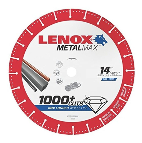 Herramientas Lenox 1972932 Metalmax Borde De Diamante Corte