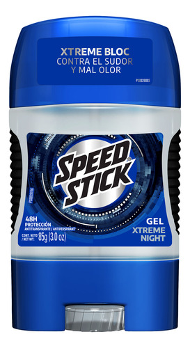 Speed Stick Xtreme Night antitranspirante 24/7 en gel para hombre 85g
