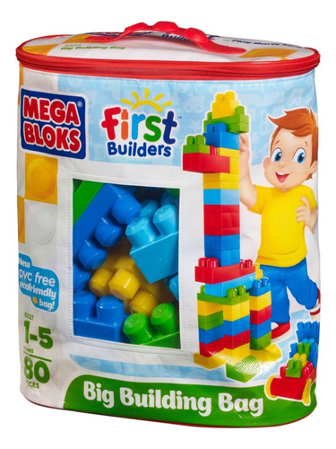 Mega Bloks First Builders Bolsa De Construir De 80 Pzas.