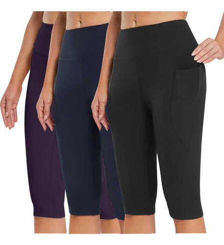 Leggings En Forma De T Para Mujer, Hasta La Rodilla, De Tall