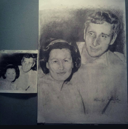 Retratos E Ilustraciones En Lapices Y Carbonillas