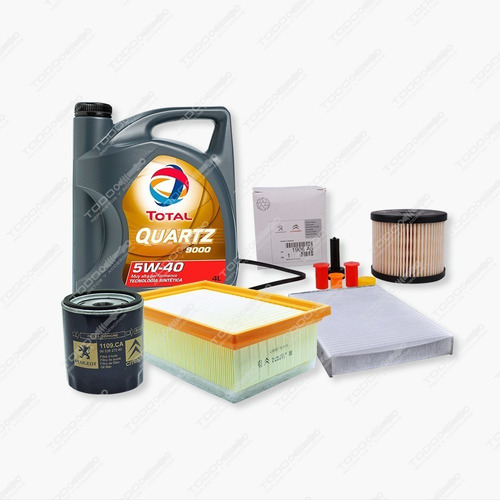 Kit 4 Filtros + Aceite Peugeot 307 Hdi 2.0 Original