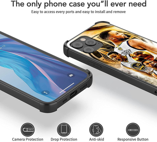 Funda Para iPhone 12 / 12 Pro 6.1 Pc Tpu Stephen Curry