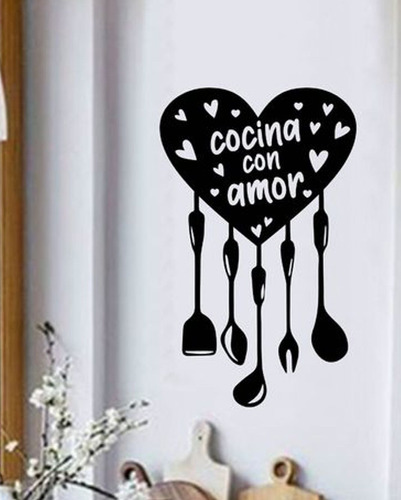 Vinilos Decorativos Para La Cocina Amor Chico Comedor 2