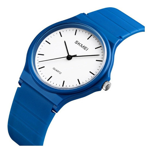 Relógios Skmei Simple Quartz Abs Belt Bracelet, cor azul