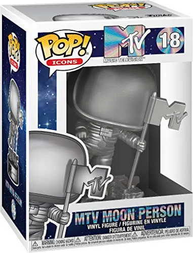 Pop! Iconos De Anuncios: Mtv - Mtv Moon Person, Multicolor