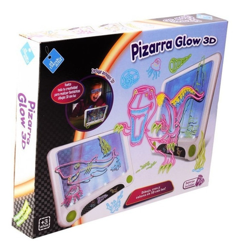 Imagen 5 de 10 de Pizarra Magica Glow 3d Oceánica El Duende Azul Full