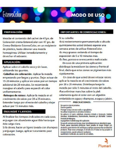 Coloracion Estereocolor N° 1 Negro Kit