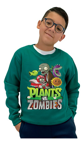 Buzo De  Plantas Vs Zombies En 2 Hermosos Diseños