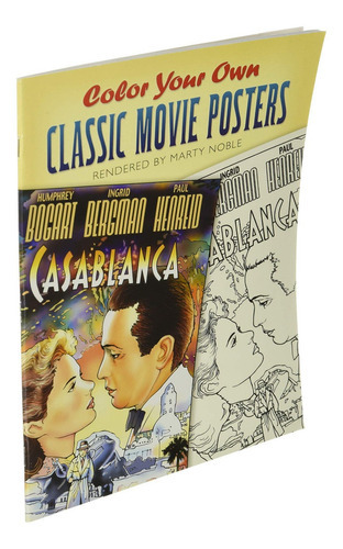 Libro Colorear Posters Del Cine Clasico Casablanca King Kong