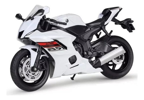 Yamaha R6 1:12 Miniatura Metal Moto Con Base,modelo W [u]