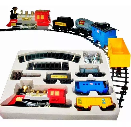 Trem ferrovia locomotiva brinquedo ferrorama trilhos criança tem aqui, na  ABMIDIA!