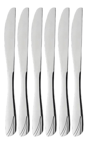 Kit 12 Faca De Mesa Farol Inox Luxo Mesa Posta Oxford