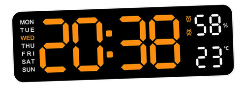 Reloj De Pared Digital Para Decoración Del Hogar, Brillo Nar