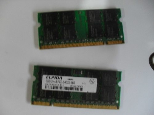 Memória RAM  2GB 1 Elpida EBE21UE8ACUA-8G-E