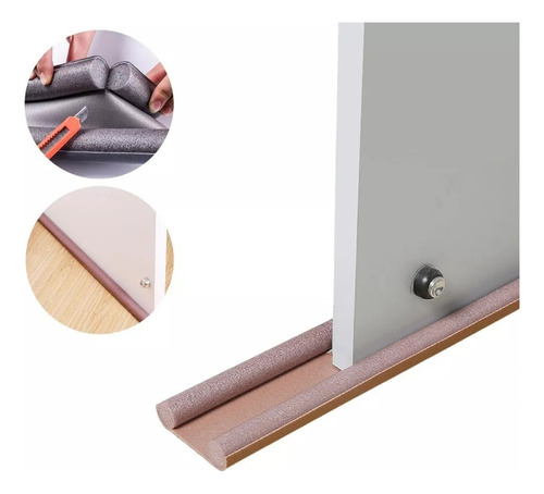 Protector Doble Aislante De Frío Polvo Para Puertas Ventanas