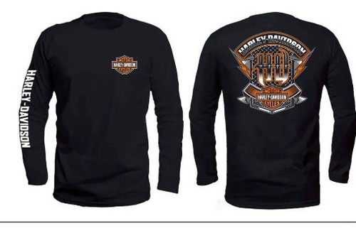 Envío Gratis Pack De 3 Playeras Harley Davidson Ch M L Xl 