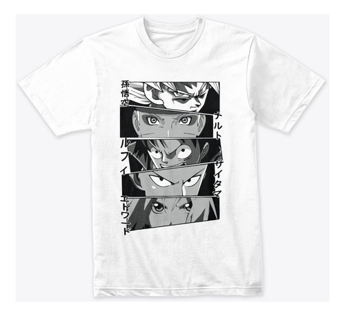 Camisa Anime Y Manga Estampada  Camiseta
