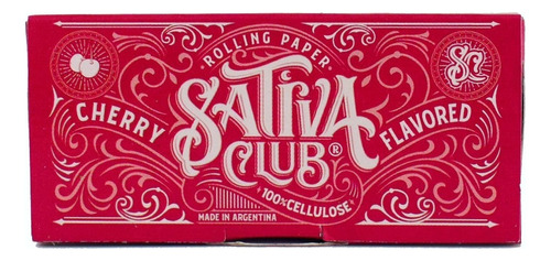 Papel Para Armar Sativa Club Celulosa Saborizadas Cereza Sabor Strawberry