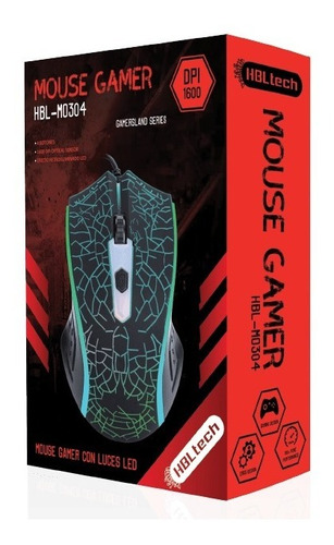 Mouse Gamer Luces Led Rgb Mo304 Hbl Tech