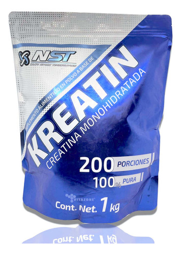 Creatina Monohidratada 1 Kg Kreatin Nst 200 Servicios 100% P