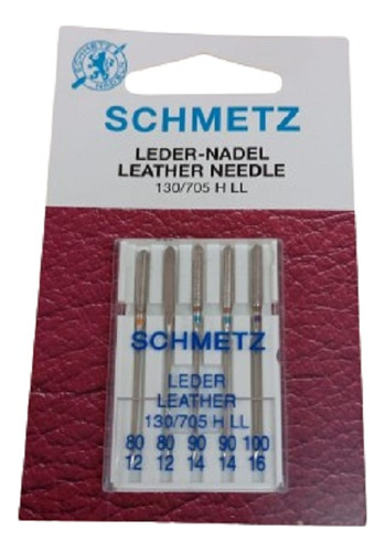 Schmetz Agujas Para Maquina De Coser De Cuero 130/705 Hll