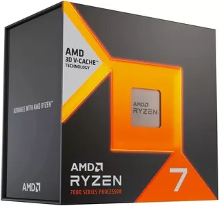 Procesador gamer AMD Ryzen 7 7800X3D 100-100000910WOF de 8 núcleos y 5GHz de frecuencia con gráfica integrada