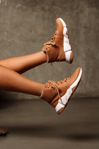 Zapatillas Mujer Urbanas Cuero Suela Goma Botas Moda Karol